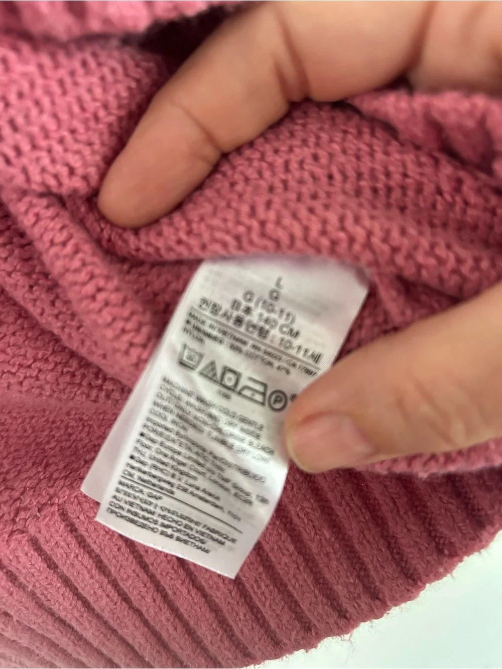 GAP Pink CashSoft Oversized Mockneck Cropped Knit Sweater Girls L Fits Womens XS
